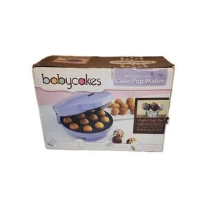 Babycakes Cake Pop Maker NEW Open Box Bake Cake Loli Pops w/Molds Skewers Fun